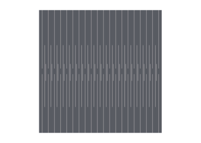 Broken lines that create virtual squares on a medium dark grey background at the points of break
